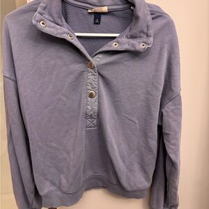 Universal Thread Lavender Button-Up Sweatshirt